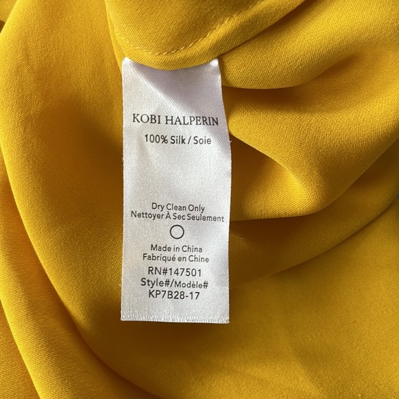 Kobi halperin silk long sleeve blouse, size medium - Picture 7 of 7